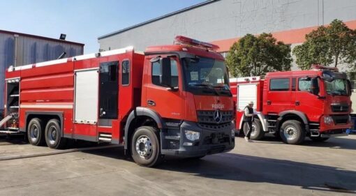 Mercedes Benz 10000 Liters Water Fire Fighting Truck (2)