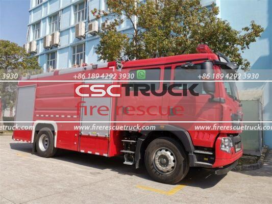 6 Wheelers 8000 Liters Water Fire Truck