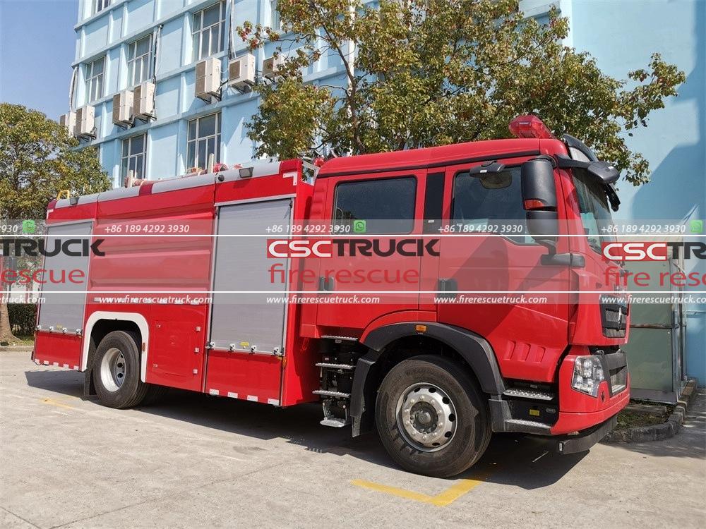 6 Wheelers 8000 Liters Water Fire Truck