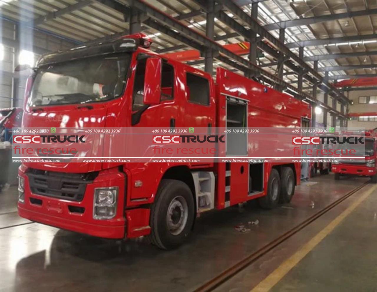 giga 15cbm water foam fire fighting truck