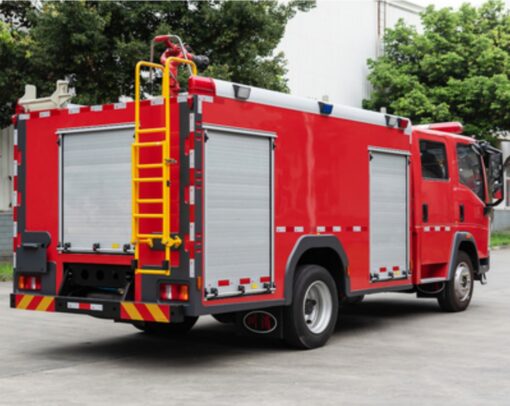 HOWO 4000 Liters Water Tanker Small Fire Engine (4)