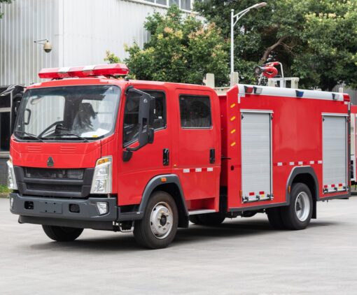 HOWO 4000 Liters Water Tanker Small Fire Engine