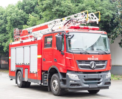 18M 4000 Liters Aerial Ladder Fire Truck (2)