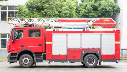 18M 4000 Liters Aerial Ladder Fire Truck (3)