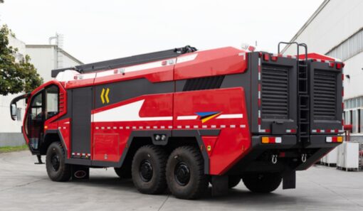 6WD Airport Rescue Fire Fighting Truck (3)