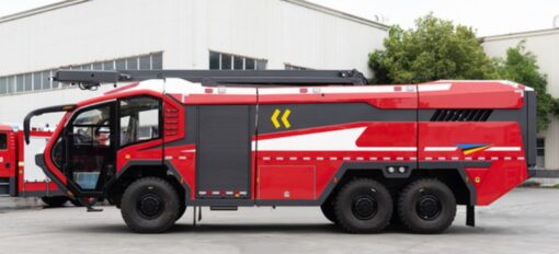 6WD Airport Rescue Fire Fighting Truck (4)