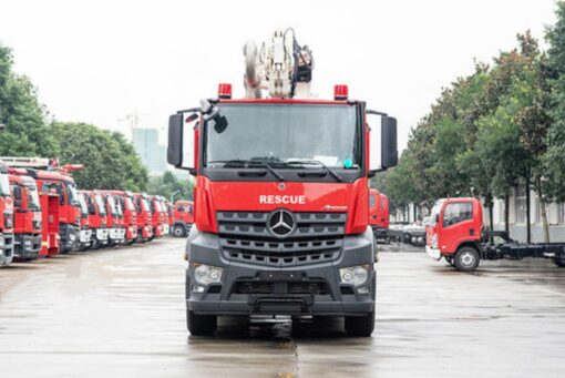 Benz 32M Water Tower Aerial Fire Truck (2)