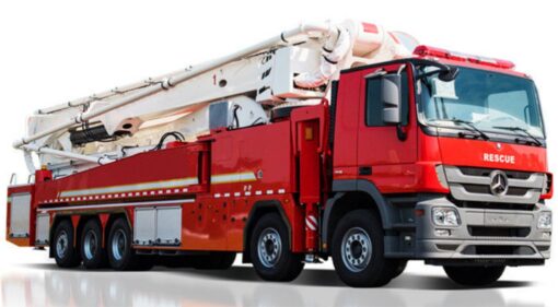 Benz 62M Large Span Water Tower Fire Truck