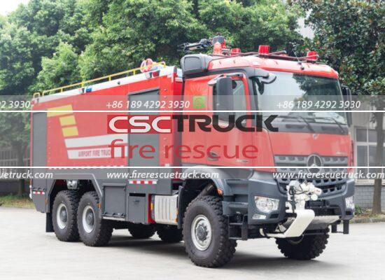 Benz 6x6 ARFF Airport Fire Truck (2)