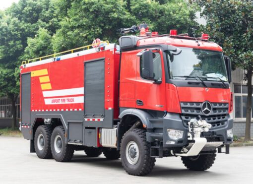 Benz 6x6 ARFF Airport Fire Truck (2)