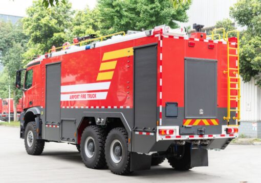 Benz 6x6 ARFF Airport Fire Truck (3)