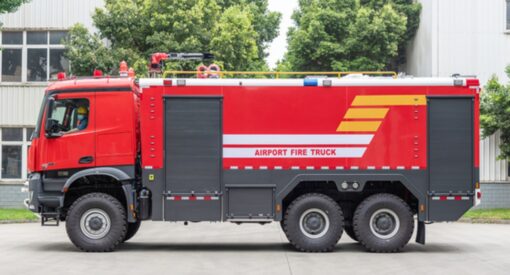 Benz 6x6 ARFF Airport Fire Truck (4)