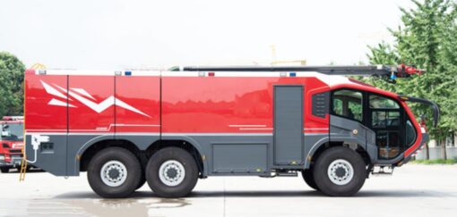 Electric 6x6 Airport Rescue Fire Fighting Truck (3)