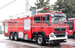 HOWO 20M Water Foam Tower Fire Truck (2)