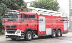 HOWO 20M Water Foam Tower Fire Truck