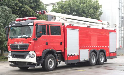 HOWO 20M Water Foam Tower Fire Truck