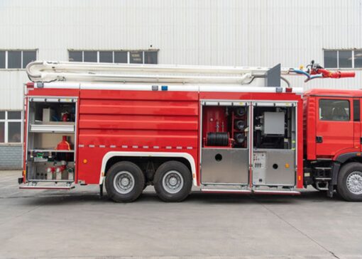 HOWO 20M Water Tower Fire Fighting Truck (3)