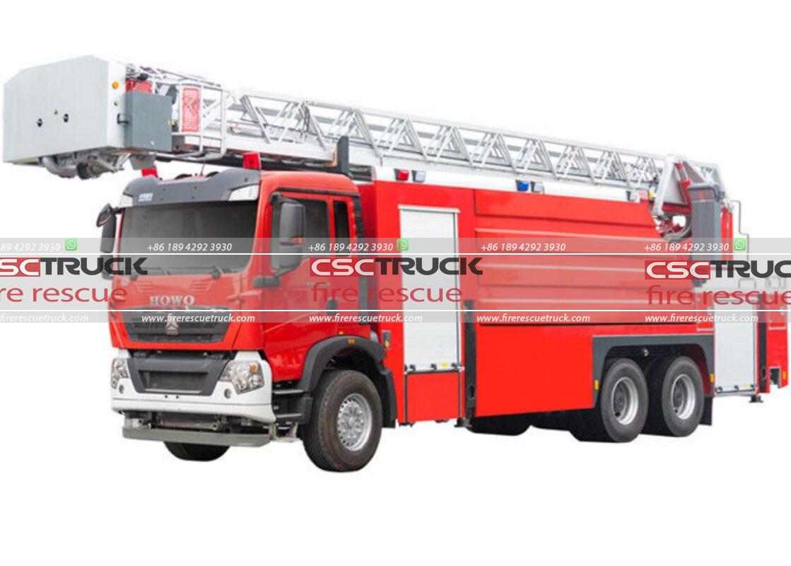 HOWO 32M Aerial Ladder Fire Fighting Truck