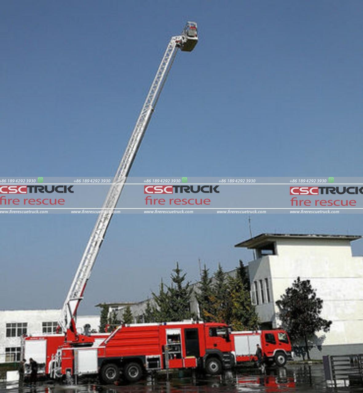 HOWO 32M Aerial Ladder Fire Fighting Truck (3)