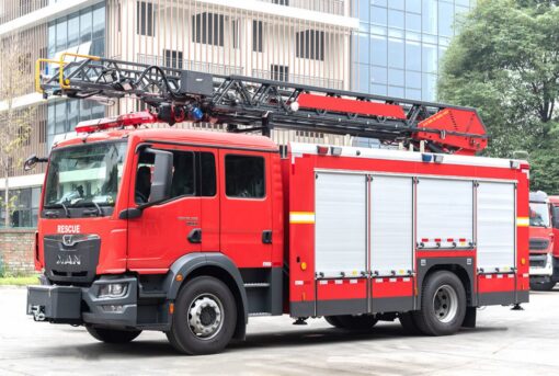 MAN 18M Aerial Ladder Fire Truck (2)