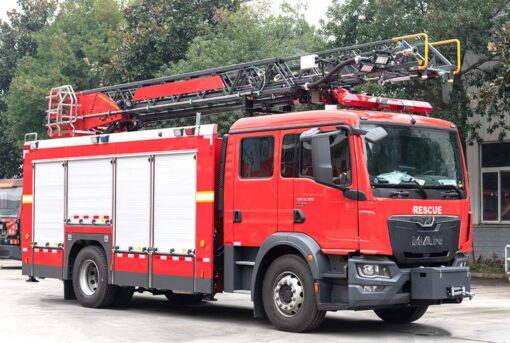 MAN 18M Aerial Ladder Fire Truck