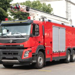 Volvo 25M Water-Foam-Powder Tower Fire Truck (2)