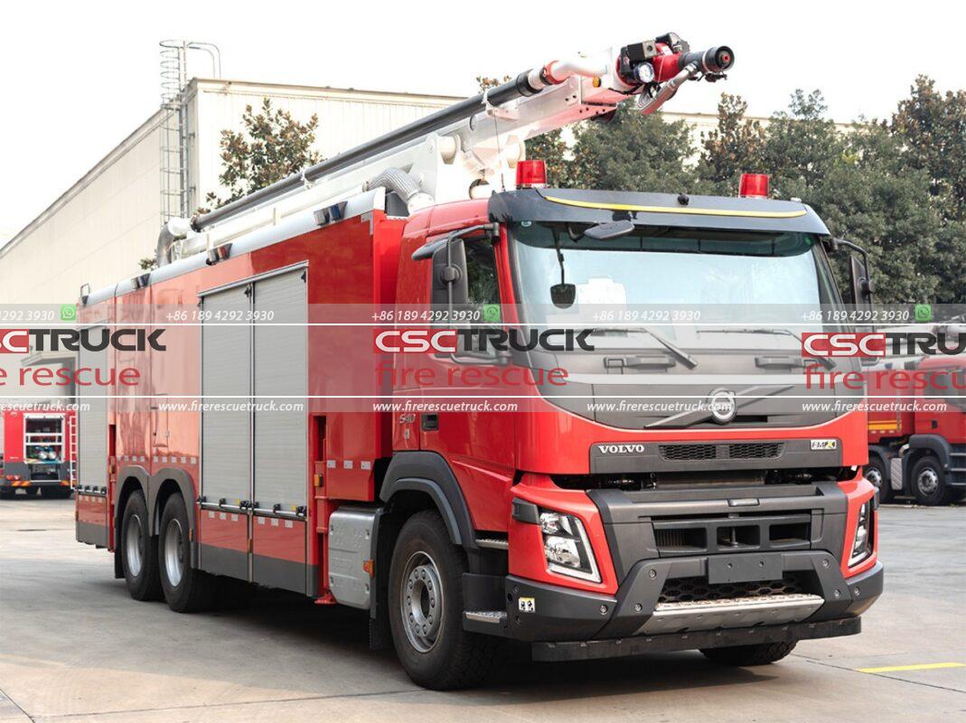 Volvo 25M Water-Foam-Powder Tower Fire Truck