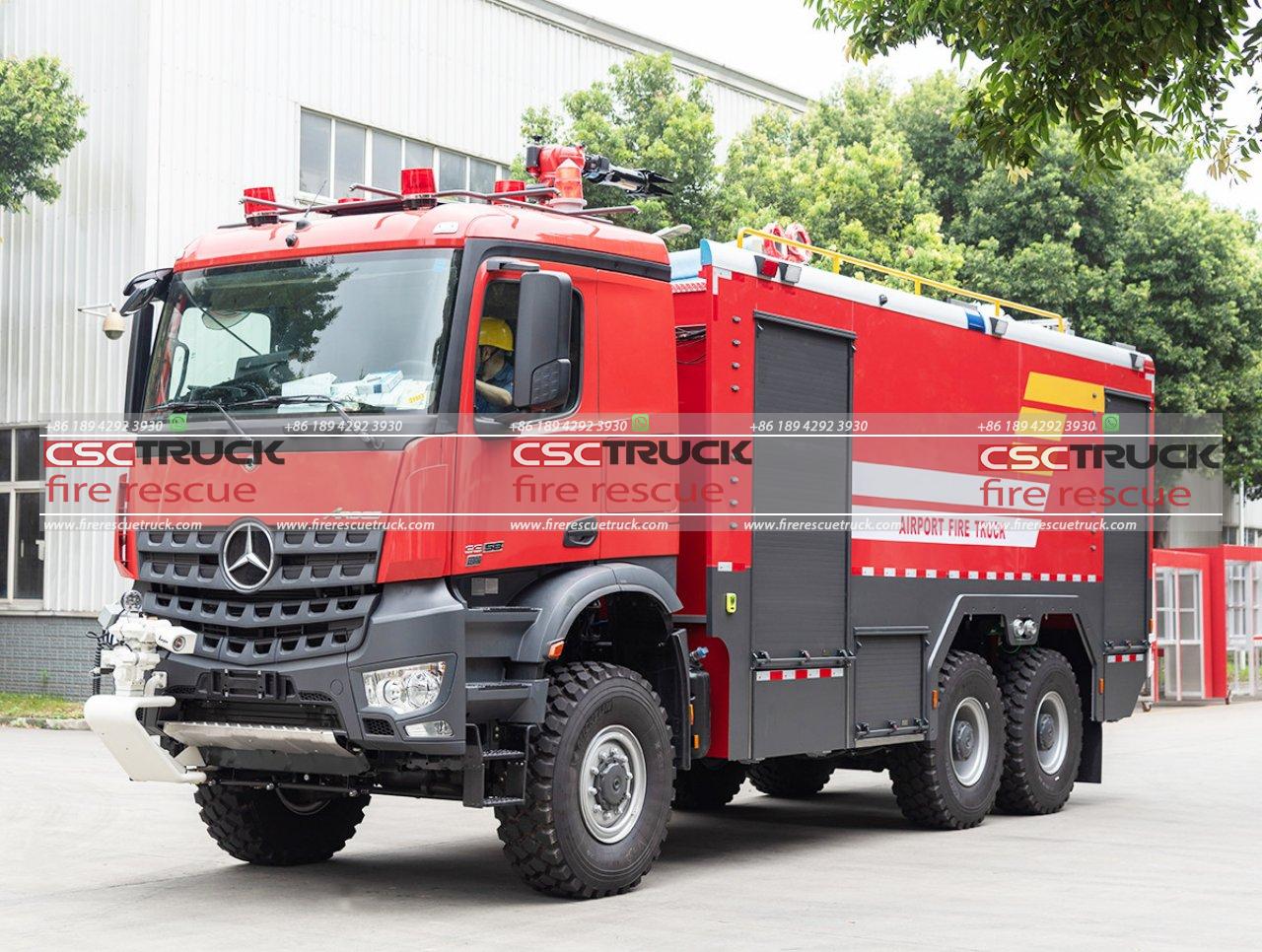 Benz 6x6 ARFF Airport Fire Truck