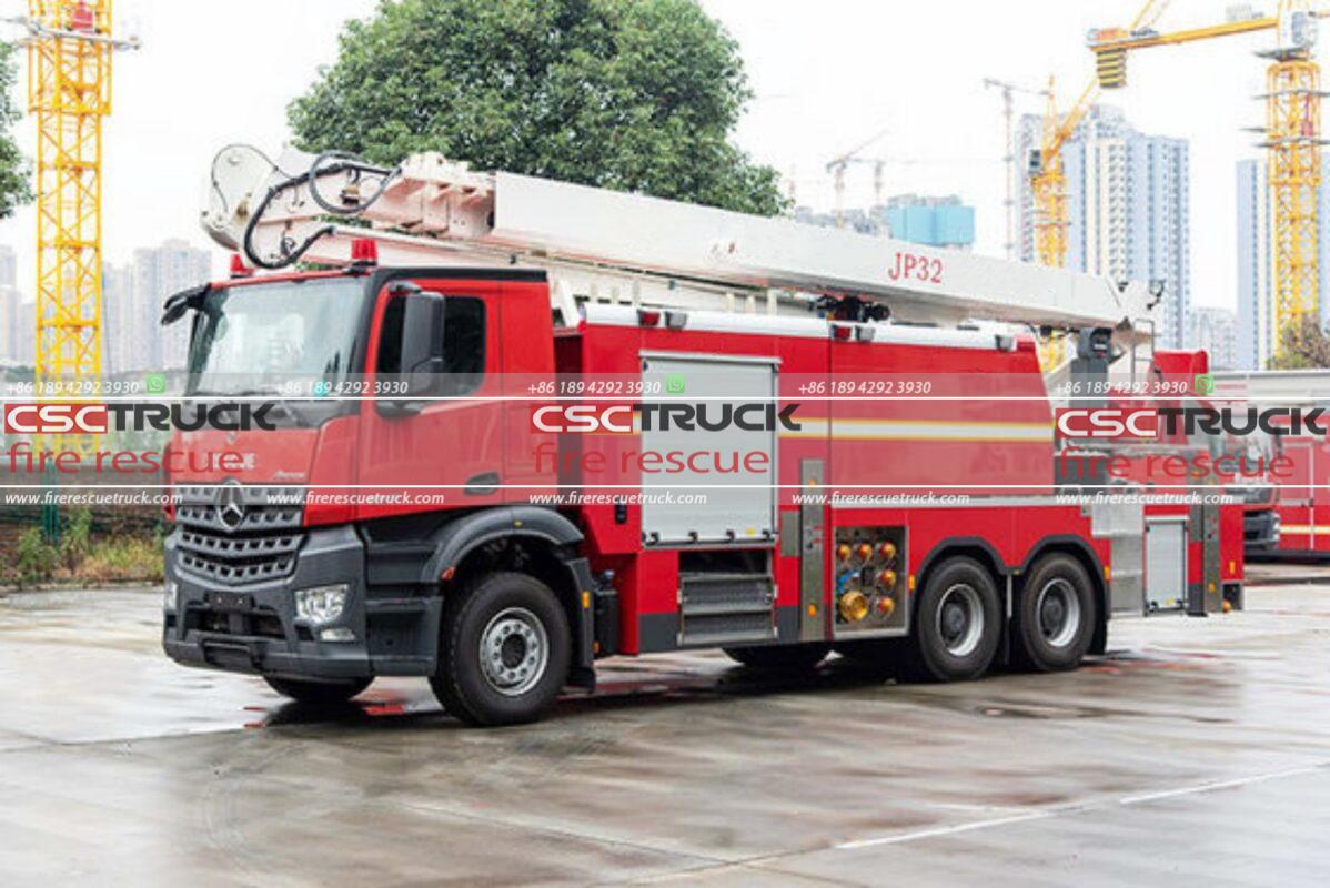 Benz 32M Water Tower Aerial Fire Truck (3)