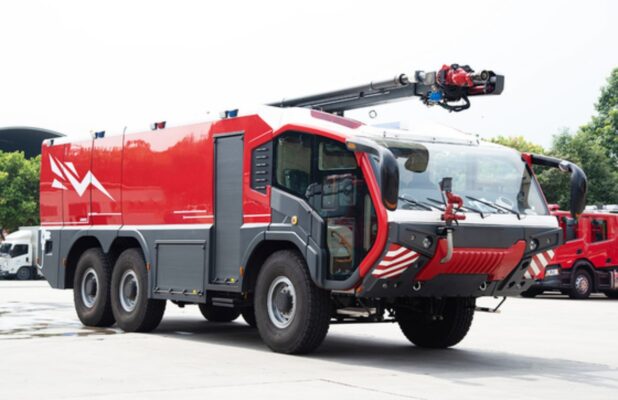 Electric 6x6 Airport Rescue Fire Fighting Truck (2)