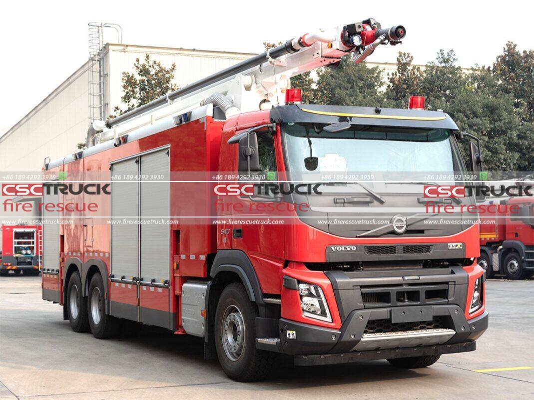 Volvo 25M Water-Foam-Powder Tower Fire Truck