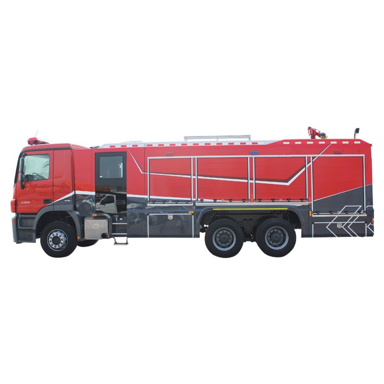 Benz 8Ton Foam Fire Truck (2)