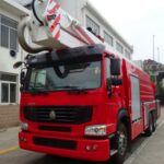 What is the Difference between a Fire Truck and a Fire Tower? HOWO 32M Water Foam Tower Fire Truck
