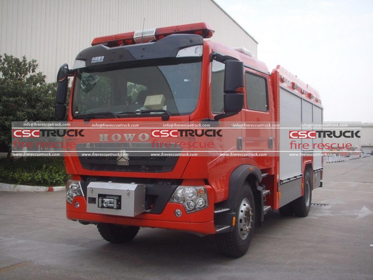 HOWO 5Ton Foam Fire Truck