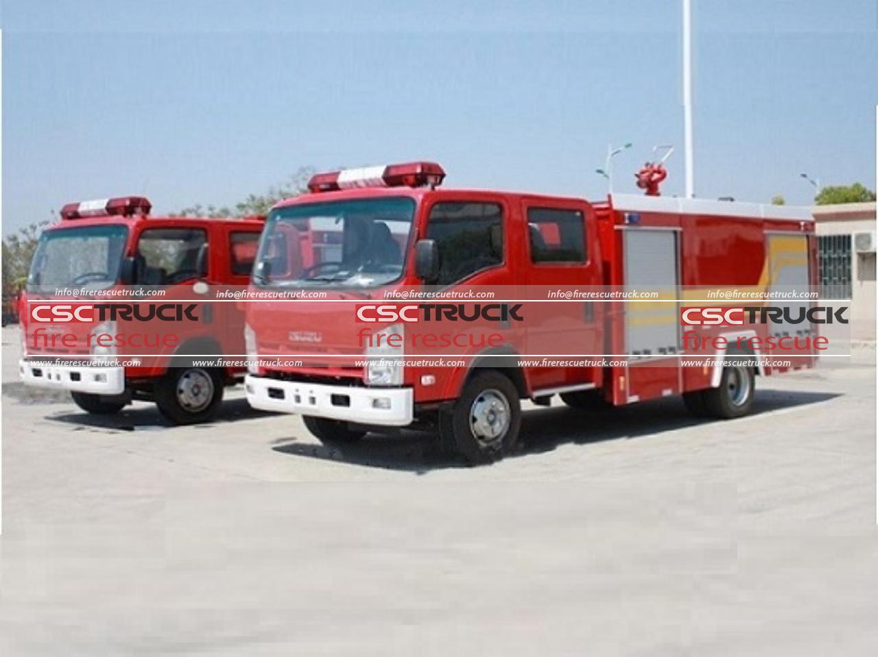 ISUZU 700P 3CBM Water Fire Truck (2)