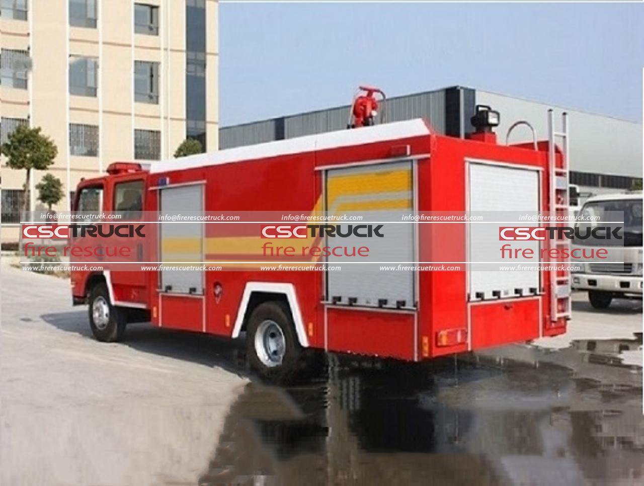 ISUZU 700P 3CBM Water Fire Truck (4)