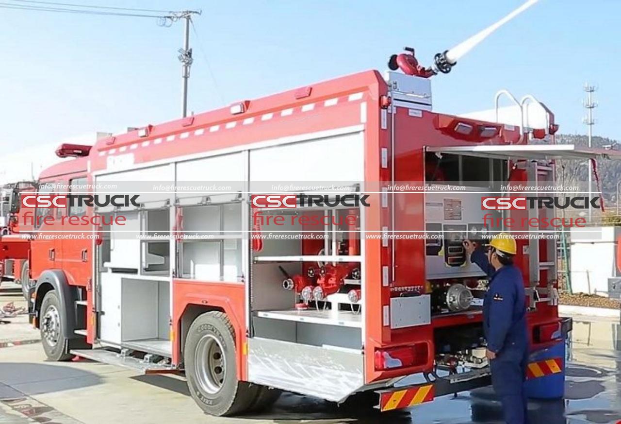 MAN 5Ton Water Foam Fire Truck (3)