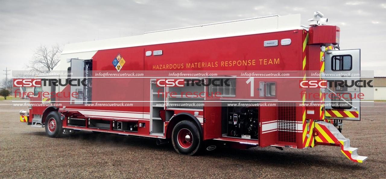 Hazmat fire truck