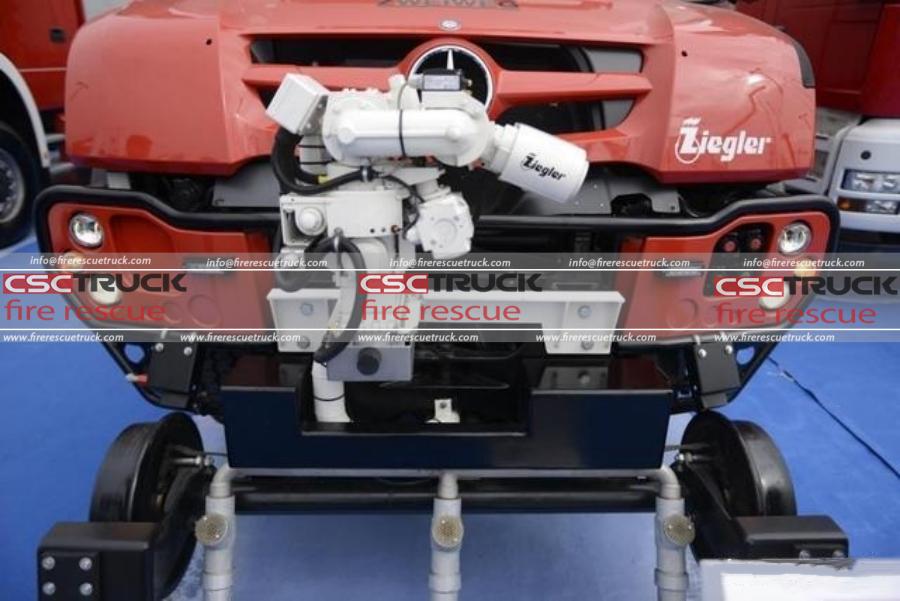 3000L Unimog U423 4WD Road-Rail Dual-Use Water Foam Fire Truck — Versatile and Multi-functional! (2)