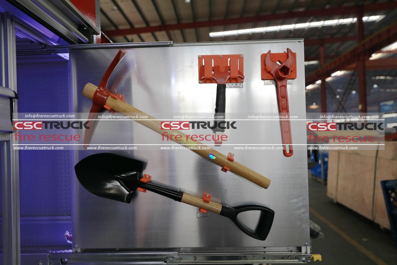 Ax and Hammer and shovel