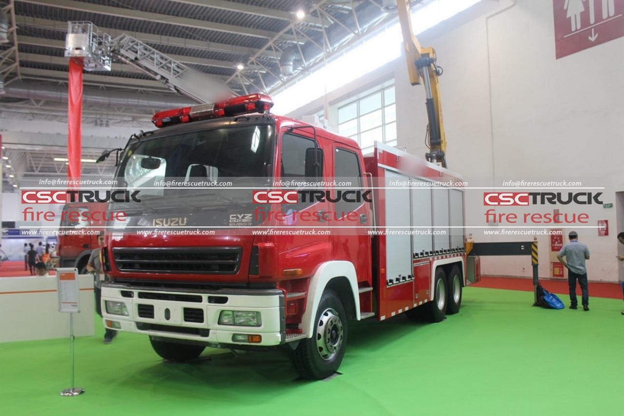 Aerial Ladder Fire Truck and Rescue Fire Truck — a Powerful Alliance! (6)