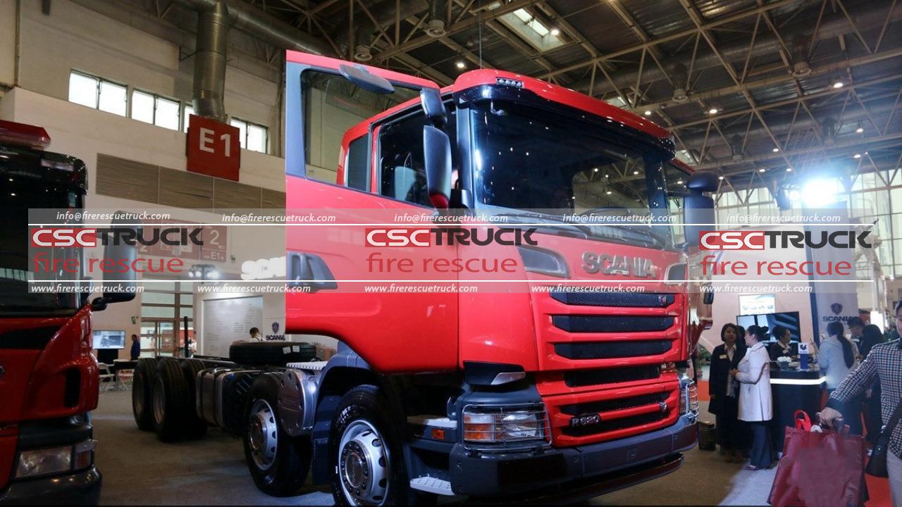 High-capacity Water Foam Fire Truck with Dedicated 8x4 Scania R620 V8 Chassis (2)