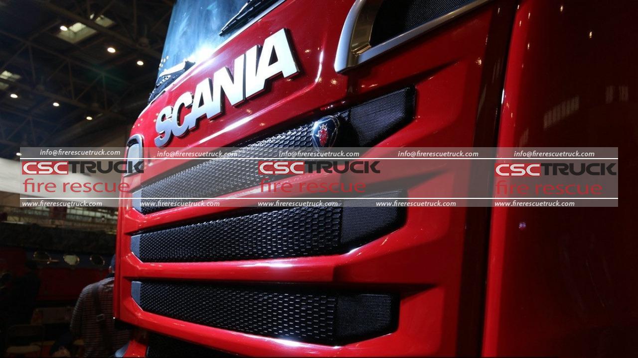 High-capacity Water Foam Fire Truck with Dedicated 8x4 Scania R620 V8 Chassis (4)