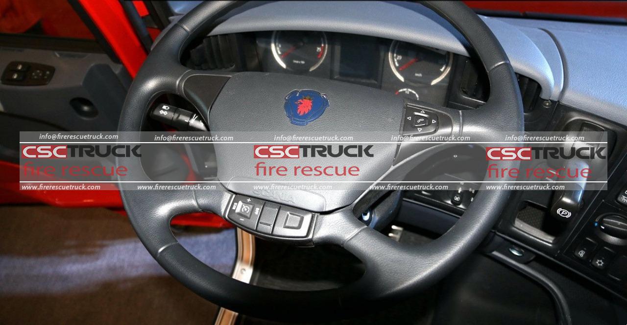 High-capacity Water Foam Fire Truck with Dedicated 8x4 Scania R620 V8 Chassis (9)