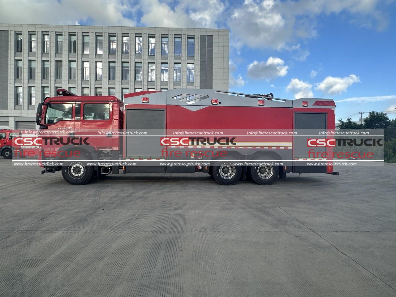HOWO 15000L Water Foam Fire Truck (2)