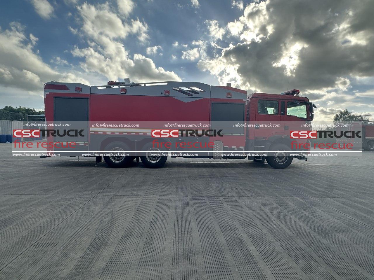 HOWO 15000L Water Foam Fire Truck (3)