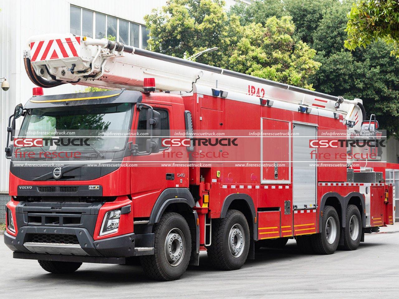 Volvo 42m Water-Foam-Powder Tower Fire Truck