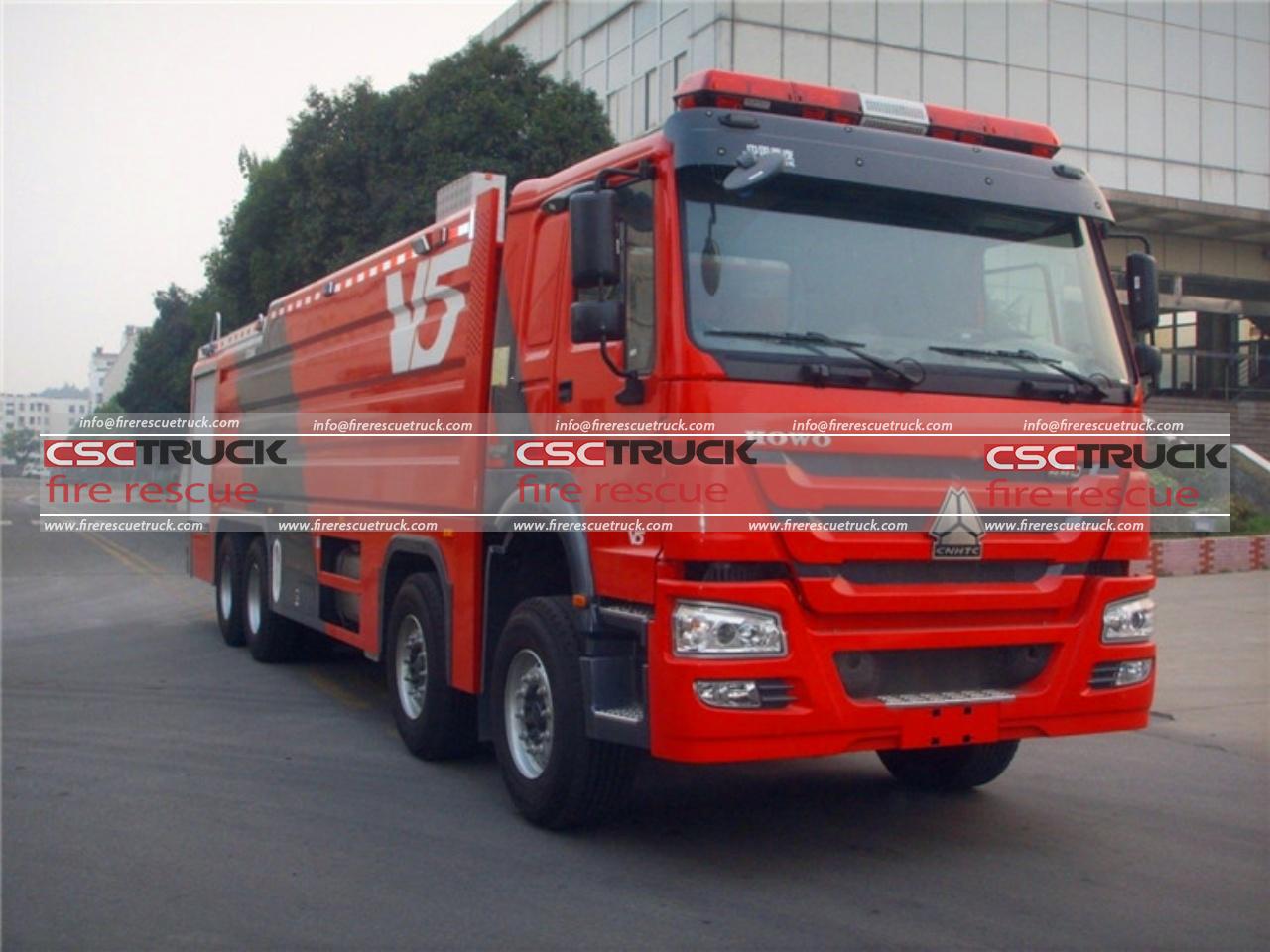 12 Wheelers 25Ton Foam Fire Engine (2)