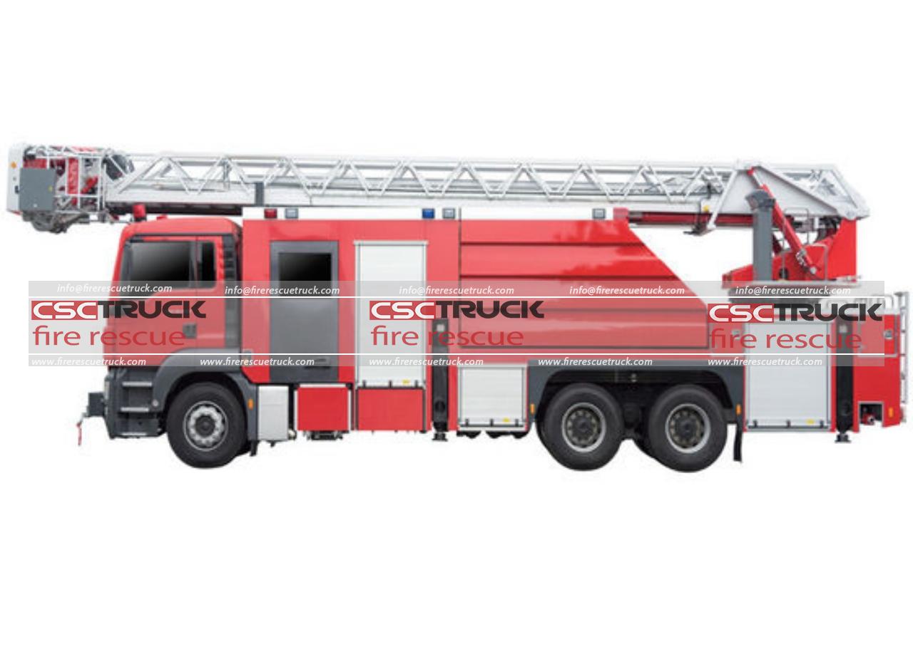 HOWO 32M Aerial Ladder Fire Fighting Truck (5)