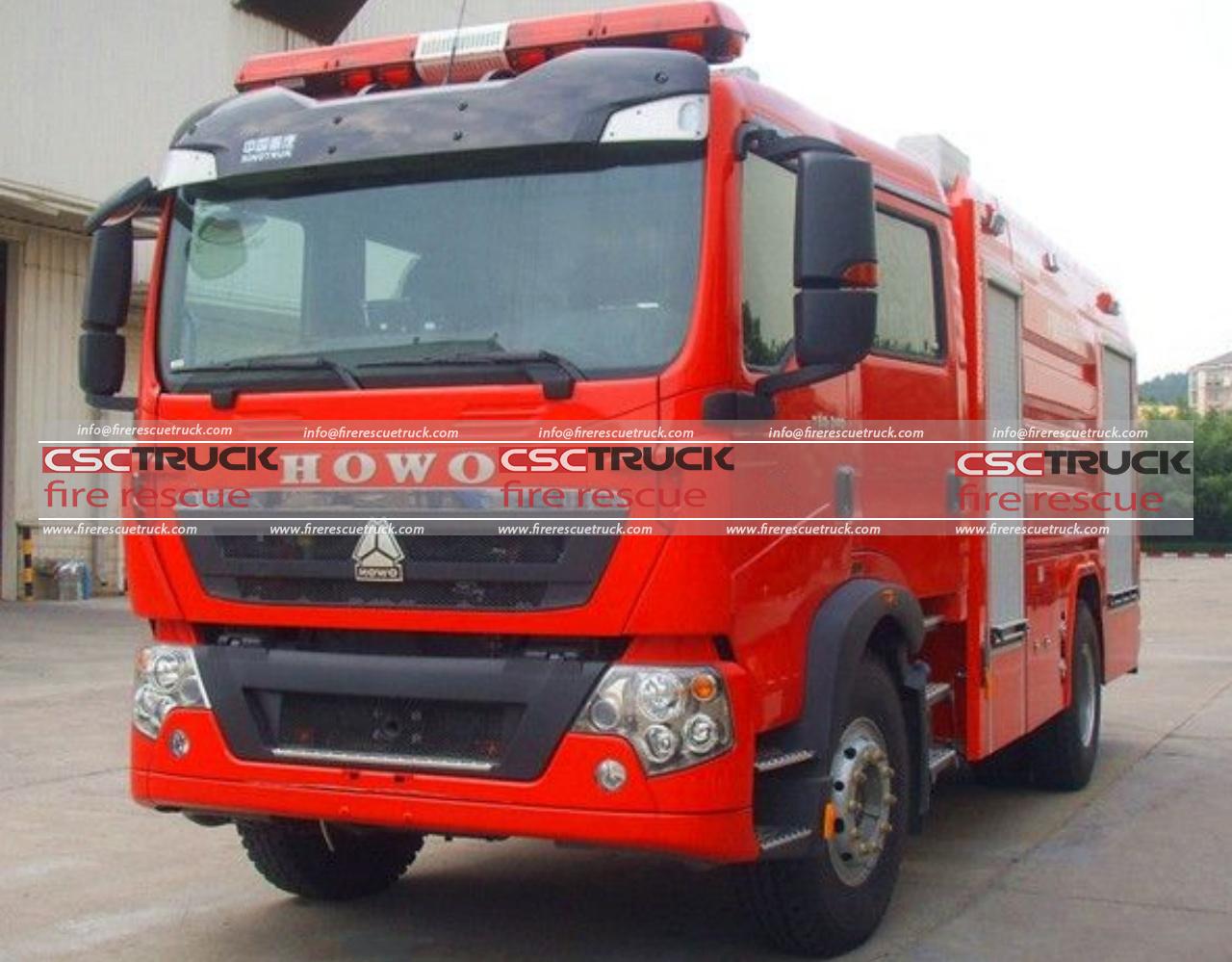 HOWO 8Ton Foam Fire Truck